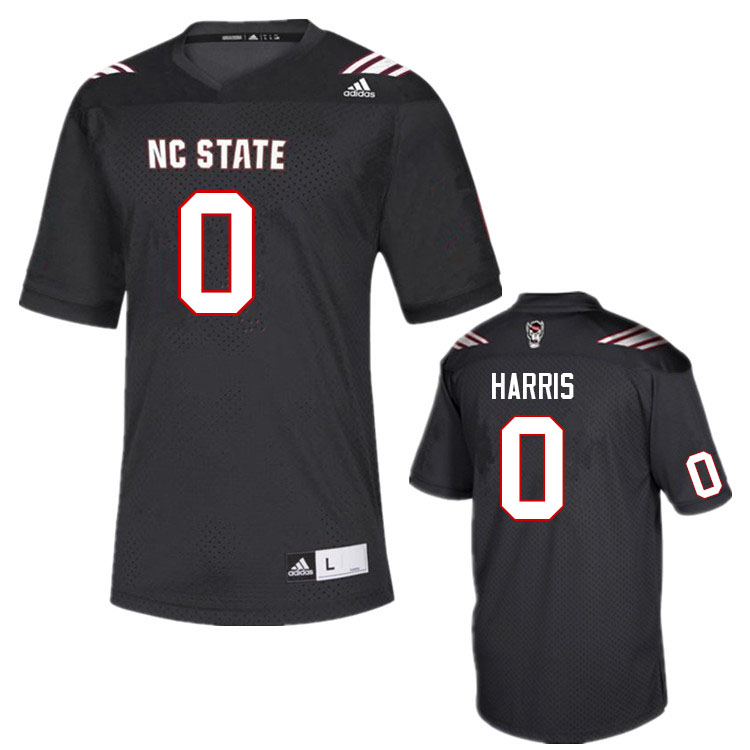 Men #0 Joshua Harris NC State Wolfpack College Football Jerseys Sale-Black